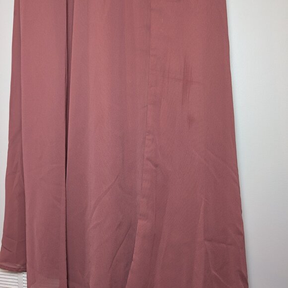 Azazie Women's Size A4 Claudine Amethyst Dresses Floor Length Chiffon - Picture 4 of 9